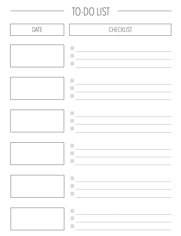 Professional To-Do List template for Pages